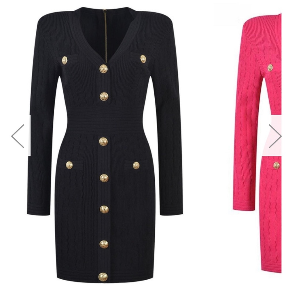 Olivier goureau paris by Beulah long sleeve knit mini dress